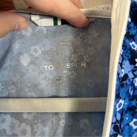 Tory Burch Blue Floral Jacket - Picture 8 of 9